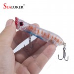 SEALURER Brand Popper Wobbler Fishing lure With 6# hooks  floating crankbait artificial bait  poper  pesca carp pike