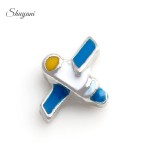 SHUYANI (20pcs/lot) Alloy Sport Enamel Charms Floating Badminton Charms fits Living Glass Locket Pendant