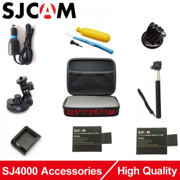 SJ4000 Accessories Original SJCAM Battery SJ5000 Action Camera Bag sj cam M10 Accesories Selfstick Tripod Mount Floating Bobber 