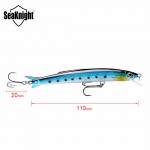 SeaKnight Minnow 110mm 13g Hard Lure SK005 Artificial Fishing Bait Fishing Lures Wobblers Swimming Depth 0.3-0.9M Floating Lure