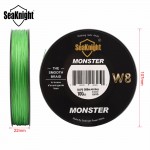 SeaKnight W8 300M 8 Strand Weaves Fishing Lines PE Braided Multifilament Fishing Rope Wide Angle Braided Technology 20-100LB 