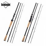 SeaKnight YASHA 704M Fishing Rod 2017 2.1m 4 Sections M Power 12-25lbs Carbon Fiber Spinning Casting Fishing Lure Travel Rod