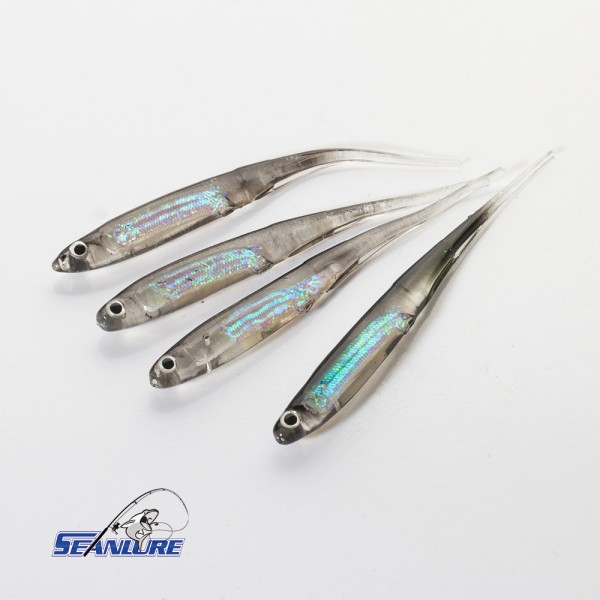 Seanlure 4pcs/Pack 10cm 3g Jelly Fish Soft Lure Foil Inside Plastic Artificial Lure Isca Pesca 4 Colors Optional Fishing Tackle