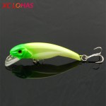 Second half price! 1x 7.6cm 5.9g Minnow Lure Hard Plastic Luminous Artificial Lures 3D Fish Eye Lure Simulation Fake Bait MI073