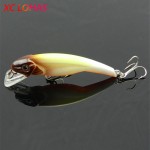 Second half price! 1x 7.6cm 5.9g Minnow Lure Hard Plastic Luminous Artificial Lures 3D Fish Eye Lure Simulation Fake Bait MI073