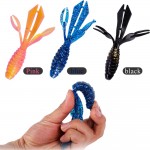 Sougayilang 6pcs/lot Super Big Soft Fishing Worm Lures 14g/pcs Rubber Fishing Lure Wobblers Fake Bait Carp Winter Fishing Lures