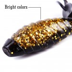 Sougayilang 6pcs/lot Super Big Soft Fishing Worm Lures 14g/pcs Rubber Fishing Lure Wobblers Fake Bait Carp Winter Fishing Lures