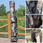 Sougayilang 80CM 120CM Gray Camouflage Double Layer  Fishing Bag High-grade Wear-resisting Fishing Rod Case Fishing Tackle Bag