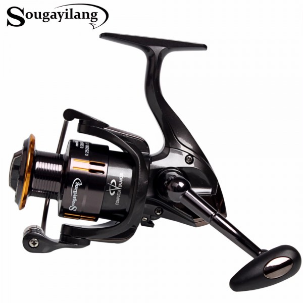 Sougayilang Fishing Coil Wheel Spinning Reels Full Metal Wheel 13+1BB Spinning Trout Fishing Reel Tackle Vara De Pesca