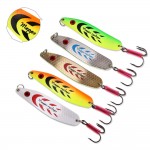 Sougayilang Mepps Fishing Lure 5pcs/lot Fishing Wobblers 5Colors Sea Winter Metal Spoon Artificial Fishing Bait Peche