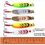 Sougayilang Mepps Fishing Lure 5pcs/lot Fishing Wobblers 5Colors Sea Winter Metal Spoon Artificial Fishing Bait Peche