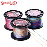 Sougayilang No.0.4-8 500M Braided Fishing Line Colorful Multifilament PE Braided Wire 12-70LB Super Strong Fishing Braided Lines