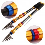 Sougayilang Portable Carbon Fiber Telescopic Fishing Rods Travel Spinning Fishing Pole Rock Boat Fishing Rod Pole Tackle Tools