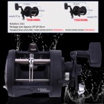 Sougayilang Trolling Reel Fishing TSSD 3000L-4000L Black Right Hand Casting Sea Fishing Reel Saltwater Baitcasting Reel Coil