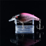 Special Offer New Arrival Hot Sale 1PCS Hard Crank Crankbaits Slow Floating Plastic Bait 3D Eyes Treble Hooks Fishing Lure Bass