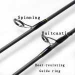 Spinning Baitcasting Fishing Rod Japan Carbon Fiber 1.8m 2 Section 602UL Lure Rods Fast Action Travel Rod Fishing Tackle