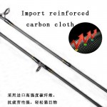 Spinning Baitcasting Fishing Rod Japan Carbon Fiber 1.8m 2 Section 602UL Lure Rods Fast Action Travel Rod Fishing Tackle