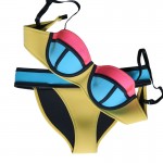 Summer 2017 Swimwear Women Bikini Sexy Girl Neoprene Bikini Set Women Swimsuit Biquini Beach wear Bathing Suit Push UP - TA003