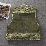 Summer Autumn Quick-Drying Camouflage Multifunctional Mesh Fishing Vest Jacket Multi-Pocket Outdoor Photography Waistcoat