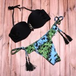 Swimwear Women  Bikini Push Up Stripe Swimsuit Bikini Swimwear Excellent Flexibility & Printing Low Waist Bikini Set  Biquini