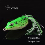 TOMA 5pcs Frog Fishing Lures Kit 6g 15g Snakehead Lure Topwater Floating Frog Baits with Box pesca isca Artificial