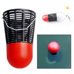 Tackle Fishing Bait Cage Basket Badminton Shape Lures Trap Accessories