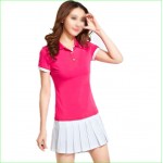 Tennis Badminton Suits with polo shirt and Bottom Dress for Women