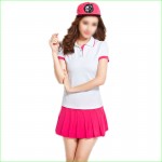 Tennis Badminton Suits with polo shirt and Bottom Dress for Women