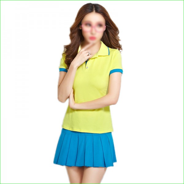 Tennis Badminton Suits with polo shirt and Bottom Dress for Women