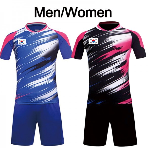 The New Korea Badminton Team Jerseys , v badminton shirts with Flag , Lee Y D badminton sets for the big Game V6013AB