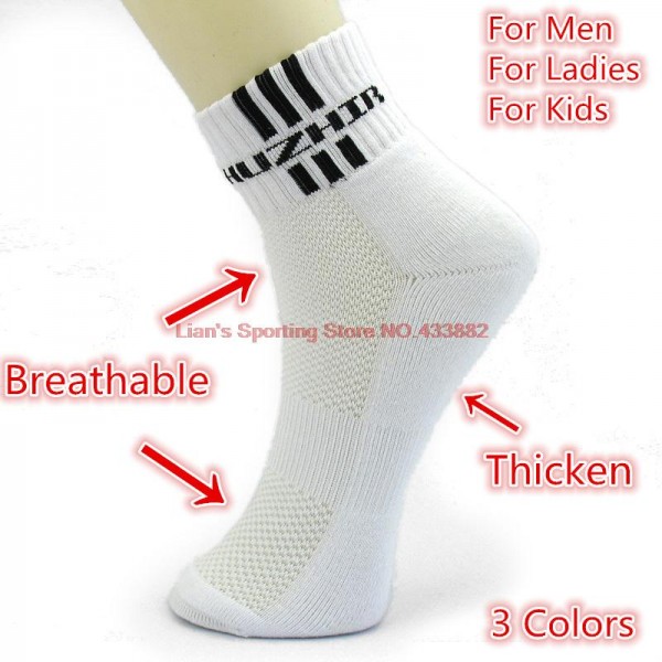 Thicken in the Bottom Badminton Breathable Sports Socks for Men/Ladies/Kids Free Size Top Quality