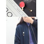 Timlee X028  Free shipping Cute Cartoon Table tennis Badminton Brooch Pins,Fashion Jewelry Wholesale