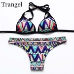 Trangel 2017 sexy Push Up swimwear Halter bikini brazilian Padding swimsuit bathing suit beachwear maillot de bain 