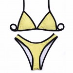 Trangel high cut bikinis 2017 New arrival sexy women bikini swimwear solid beachwear Brazilian bikini set EG500