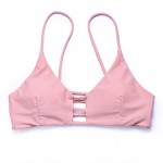 Trangel new arrival 2017 summer women bikini set sexy low waist Brazilian bottom bikini strappy pink top girl swimwear set EG028