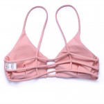 Trangel new arrival 2017 summer women bikini set sexy low waist Brazilian bottom bikini strappy pink top girl swimwear set EG028