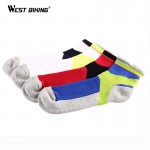 WEST BIKING Men Sport Socks Antibacterial Badminton Short Profession Sport Socks Basketball Running Hiking Riding Cycling Socks