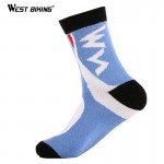 WEST BIKING Men's Compression Socks Badminton Profession Sport Socks Baseball Basketball Running Hiking Riding Cycling Socks