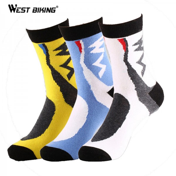 WEST BIKING Men's Compression Socks Badminton Profession Sport Socks Baseball Basketball Running Hiking Riding Cycling Socks