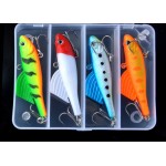 WLDSLURE 4pcs/box 16g New Artificial Silicone Soft Sea Fishing Lures Pesca Sharp Hook VIB Lead Sinking Lure Bait Wobbler 