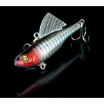 WLDSLURE 4pcs/set 14g winter sea hard fishing lure kit VIB bait with lead inside diving swivel jig wing wobbler crankbait