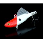 WLDSLURE 4pcs/set 14g winter sea hard fishing lure kit VIB bait with lead inside diving swivel jig wing wobbler crankbait