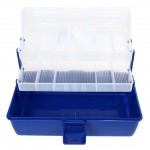 Waterproof Fishing Tackle Boxes Fishing Lure Bait Hook Storage Transparent Fishing Case with 7 Bars Open Double Fishing Tool 