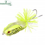 Winter Fishing Frog Surface Mini Frog Popper Plugs Panfish Baits Bass Carp Artificial Hard Fishing Lures Pesca Tackle 46mm/55mm