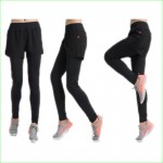 Woman Tennis Skorts Autumn Fake Two Piece Skirt Pants for Yoga Running Dance Badminton