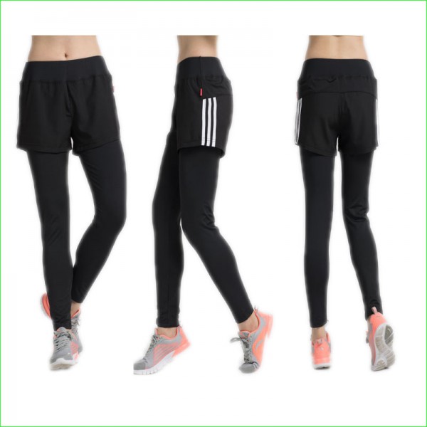 Woman Tennis Skorts Autumn Fake Two Piece Skirt Pants for Yoga Running Dance Badminton