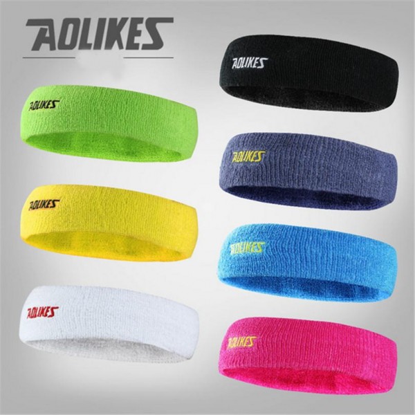 Women Men Sweat Sweatband Headband Yoga Gym Exercise Fitness Stretch Head Band Hair Badminton Grip Sports Safety Football M038