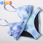 Women Swimwear Woman Beach New Summer 2016 Sexy Swimsuit Bath Suit Push Up Bikini set Bathsuit Biquini Chloroprene rubber Bikini