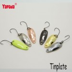 YAPADA Spoon 006 Tinplate 2.5g 6pcs/lot Multicolor Metal Spoon Fishing Lures