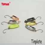 YAPADA Spoon 006 Tinplate 2.5g 6pcs/lot Multicolor Metal Spoon Fishing Lures